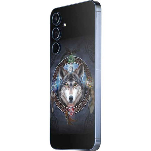 Celtic Wolf Guide by Brigid Ashwood Galaxy A35 5G Skin